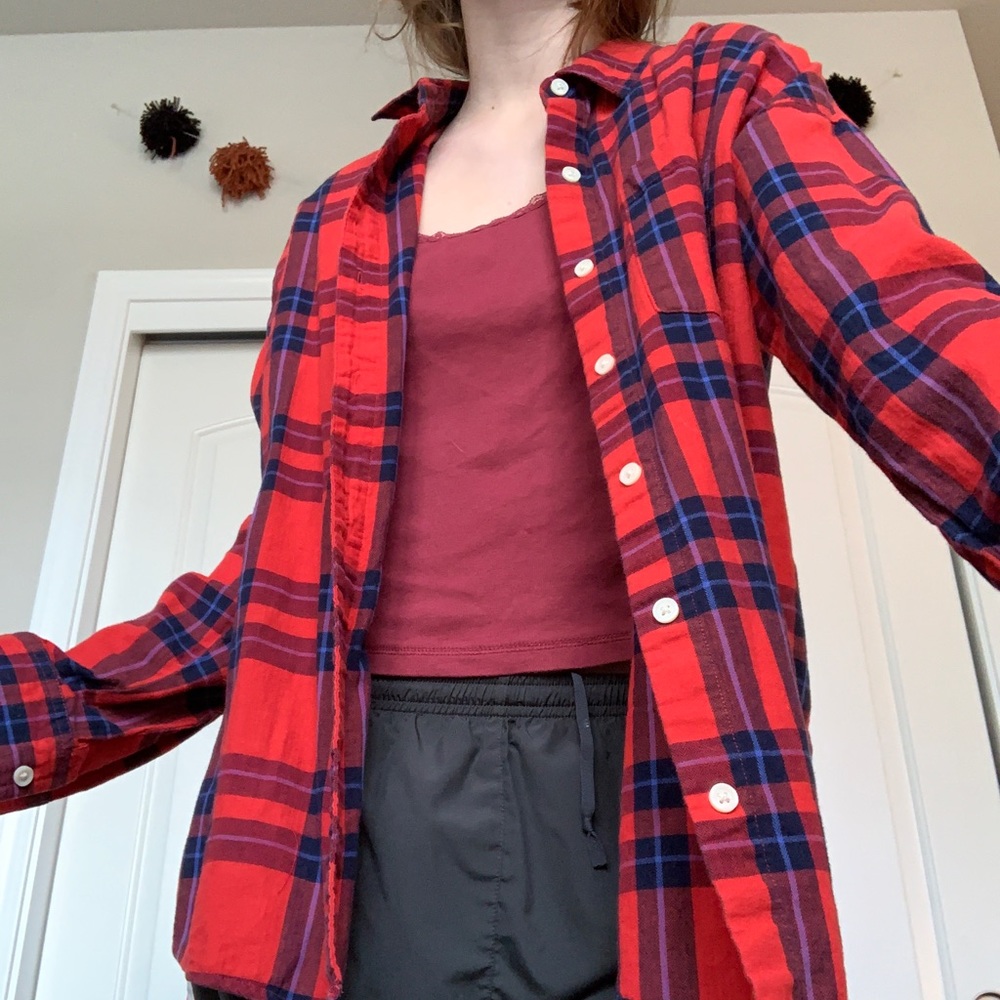 OLD NAVY RED FLANNEL